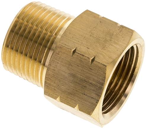 Partbase RN 34NPT34G MS Reduziernippel NPT 3/4"(AG)-G 3/4"(IG), Messing