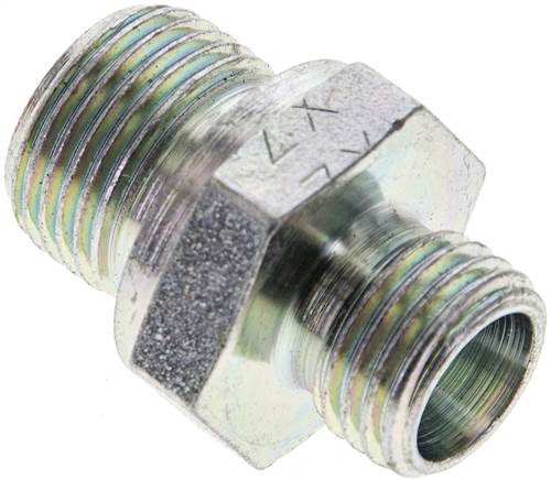 Partbase XGE 8 LR 3/8 Gerade Schneidringverschr. G 3/8"-8 L (M14x1,5), ohne Mutter & Schneidring, Stahl verzinkt