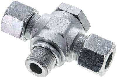Partbase TH 14 SR T-Schwenkverschraubung G 1/2"-14 S (M22x1,5), Stahl verzinkt