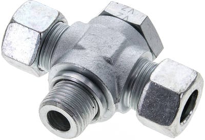 Partbase TH 15 LR T-Schwenkverschraubung G 1/2"-15 L (M22x1,5), Stahl verzinkt