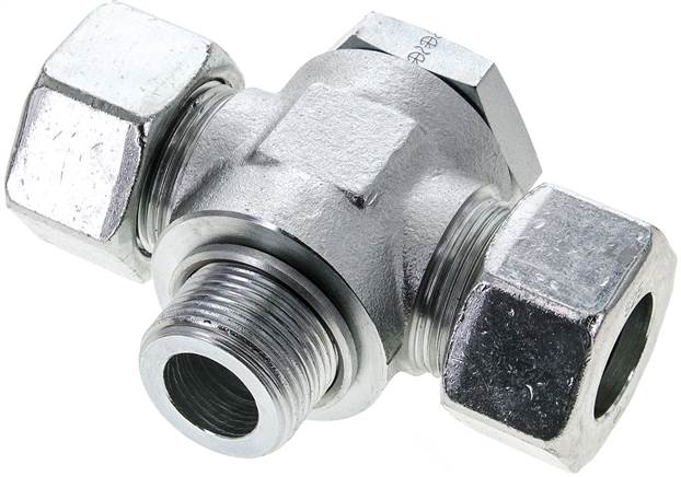 Partbase TH 25 SM T-Schwenkverschraubung M 33x2-25 S (M36x2), Stahl verzinkt