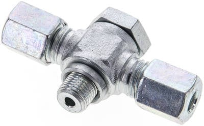 Partbase TH 6 LM T-Schwenkverschraubung M 10x1-6 L (M12x1,5), Stahl verzinkt