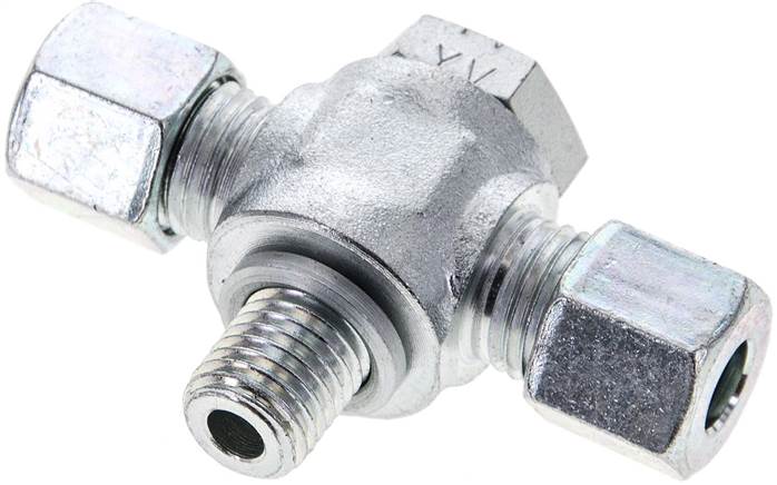 Partbase TH 8 LM T-Schwenkverschraubung M 12x1,5-8 L (M14x1,5), Stahl verzinkt