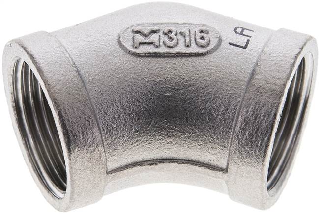 Partbase W 3445 ES 45°-Winkel Rp 3/4" (IG), 1.4408