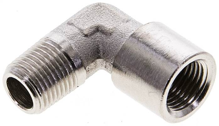 Partbase WE 18 MSV 90°-Einschraubwinkel G 1/8"(IG)-R 1/8"(AG), Messing vernickelt