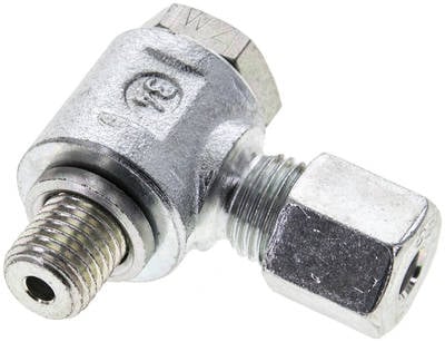 Partbase WH 6 SM Winkel-Schwenkverschraubung M 12x1,5-6 S (M14x1,5), Stahl verzinkt