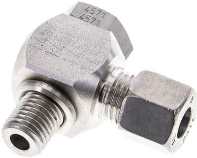Partbase WH 8 LM ES Winkel-Schwenkverschraubung M 12x1,5-8 L (M14x1,5), 1.4571