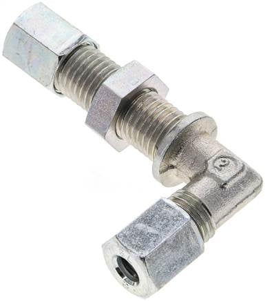 Partbase WSV 6 L Winkel-Schott-Schneidringverschr. 6 L (M12x1,5), Stahl verzinkt