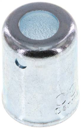 Partbase 221-04 Schlauchhülse für Niederdruckschlauch DN4(11 - 11,5mm) Stahl