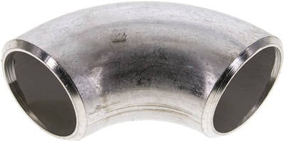 Partbase W48,340A6 Rohrbogen Typ3, 48,3x4,0mm, 1.4571, nahtlos, EN 10253 Typ A (DIN 2605)