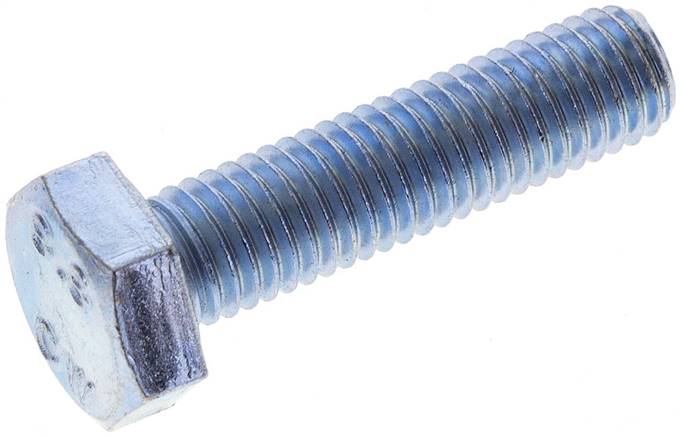 Partbase 933-M10X40 Sechskantschraube DIN 933, M 10x40, Stahl verzinkt 8.8