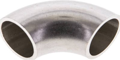 Partbase W1815GA6 Rohrbogen Typ3, 18,0x1,5mm, 1.4571, geschweißt, EN 10253 Typ A (DIN 2605)