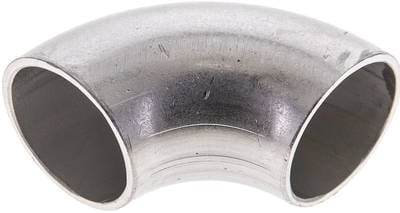 Partbase W26,916GA6 Rohrbogen Typ3, 26,9x1,6mm, 1.4571, geschweißt, EN 10253 Typ A (DIN 2605)