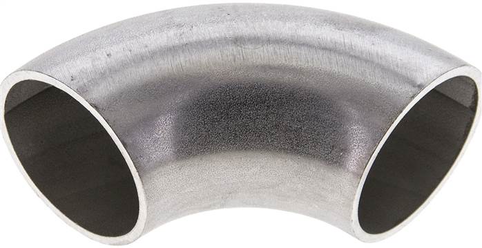 Partbase W3820GA6 Rohrbogen Typ3, 38,0x2,0mm, 1.4571, geschweißt, EN 10253 Typ A (DIN 2605)