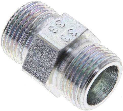 Partbase XG 12 S Gerade Schneidringverschraubung 12 S (M20x1,5), ohne Mutter & Schneidring, Stahl verzinkt