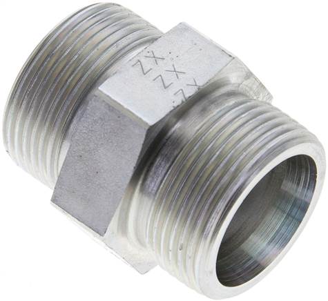 Partbase XG 25 S Gerade Schneidringverschraubung 25 S (M36x2), ohne Mutter & Schneidring, Stahl verzinkt