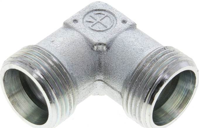 Partbase XW 20 S Winkel-Schneidringverschraubung 20 S (M30x2), ohne Mutter & Schneidring, Stahl verzinkt