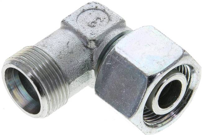 Partbase XEVW 16 S Einstellb. Winkel-Schneidringverschr. 16 S (M24x1,5), ohne Mutter & Schneidring, Stahl verzinkt
