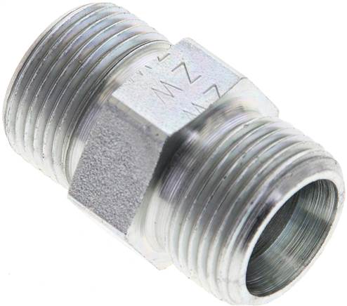 Partbase XG 14 S Gerade Schneidringverschraubung 14 S (M22x1,5), ohne Mutter & Schneidring, Stahl verzinkt