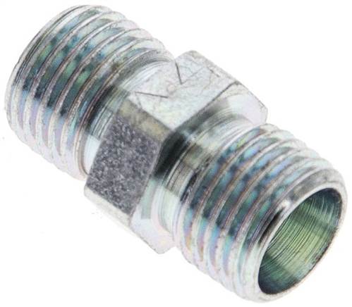 Partbase XG 6 LL Gerade Schneidringverschraubung 6 LL (M10x1), ohne Mutter & Schneidring, Stahl verzinkt