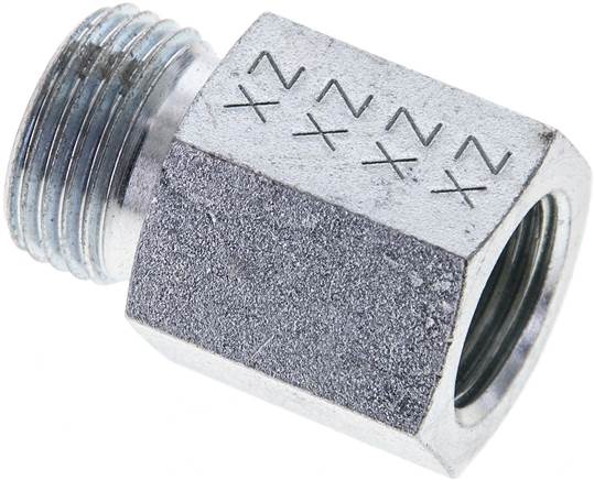 Partbase XGAI 12 LM Aufschraub-Schneidringverschr. M 16x1,5-12 L (M18x1,5), ohne Mutter & Schneidring, Stahl verzinkt