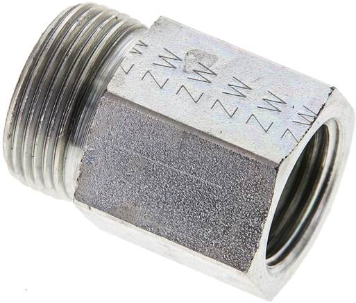 Partbase XGAI 18 LR Aufschraub-Schneidringverschr. G 1/2"-18 L (M26x1,5), ohne Mutter & Schneidring, Stahl verzinkt