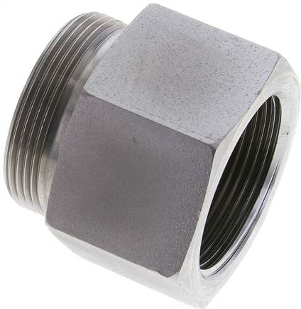 Partbase XGAI 42 LR Aufschraub-Schneidringverschr. G 1-1/2"-42 L (M52x2), ohne Mutter & Schneidring, Stahl verzinkt