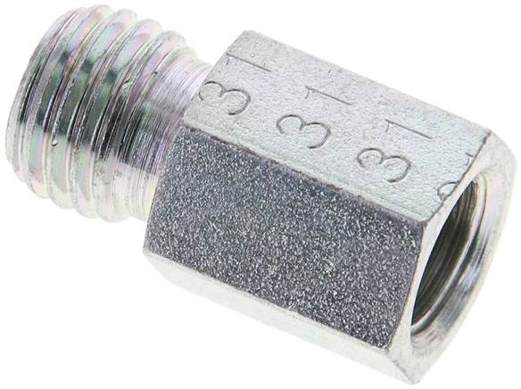 Partbase XGAI 6 LR Aufschraub-Schneidringverschr. G 1/8"-6 L (M12x1,5), ohne Mutter & Schneidring, Stahl verzinkt