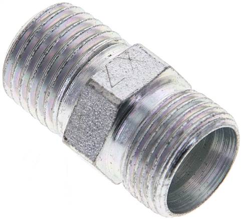 Partbase XGE 10 LLR Gerade Schneidringverschr. R 1/4"-10 LL (M14x1), ohne Mutter & Schneidring, Stahl verzinkt