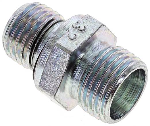 Partbase XGE 10 LM ED Gerade Schneidringverschr. M 14x1,5-10 L (M16x1,5), ohne Mutter & Schneidring, Stahl verzinkt