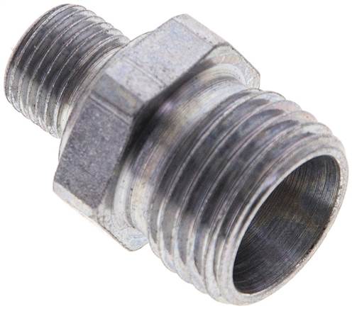 Partbase XGE 10 LR 1/8 Gerade Schneidringverschr. G 1/8"-10 L (M16x1,5), ohne Mutter & Schneidring, Stahl verzinkt