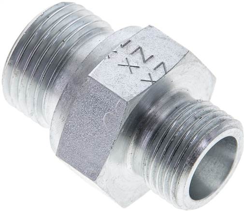 Partbase XGE 10 SR 1/2 Gerade Schneidringverschr. G 1/2"-10 S (M18x1,5), ohne Mutter & Schneidring, Stahl verzinkt
