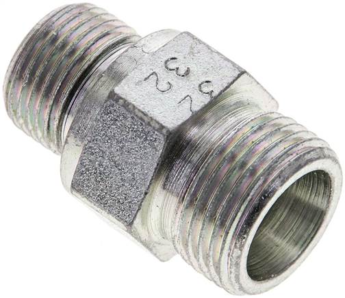 Partbase XGE 12 SR ED Gerade Schneidringverschr. G 3/8"-12 S (M20x1,5), ohne Mutter & Schneidring, Stahl verzinkt