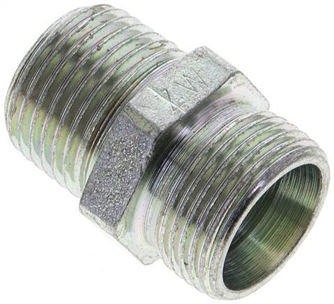 Partbase XGE 15 LR KON Gerade Schneidringverschr. R 1/2"-15 L (M22x1,5), ohne Mutter & Schneidring, Stahl verzinkt
