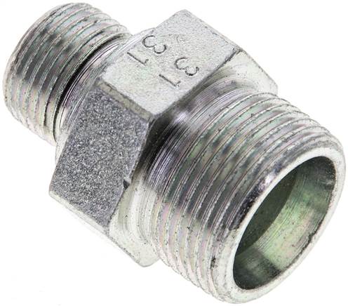 Partbase XGE 16 SR 3/8 ED Gerade Schneidringverschr. G 3/8"-16 S (M24x1,5), ohne Mutter & Schneidring, Stahl verzinkt