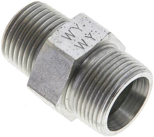 Partbase XGE 16 SR KON Gerade Schneidringverschr. R 1/2"-16 S (M24x1,5), ohne Mutter & Schneidring, Stahl verzinkt