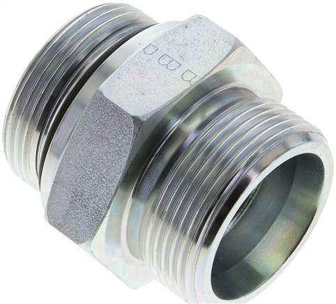 Partbase XGE 30 S 15/8 UN Gerade Schneidringverschr. UN 1-5/8"-12-30 S (M42x2), ohne Mutter & Schneidring, Stahl verzinkt