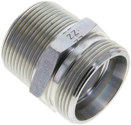 Partbase XGE 35 LR NPT Gerade Schneidringverschr. NPT 1-1/4"-35 L (M45x2), ohne Mutter & Schneidring, Stahl verzinkt
