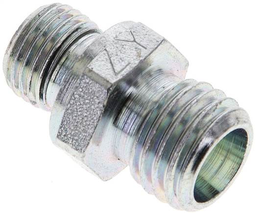 Partbase XGE 6 LM ED Gerade Schneidringverschr. M 10x1-6 L (M12x1,5), ohne Mutter & Schneidring, Stahl verzinkt