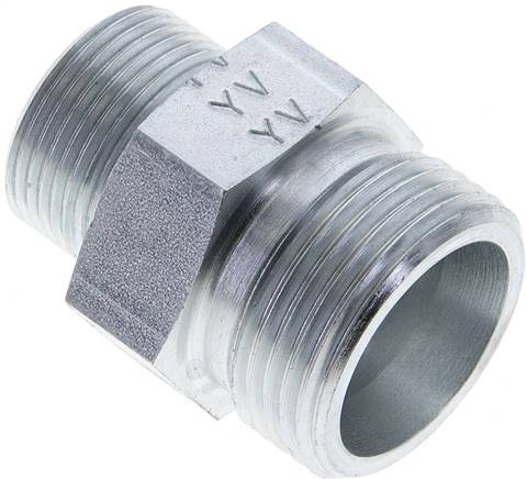 Partbase XGR 20/16 S Reduzierverschraubung 20 S (M30x2)-16 S (M24x1,5), ohne Mutter & Schneidring, Stahl verzinkt