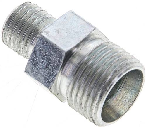 Partbase XGR 8/4 LL Reduzierverschraubung 8 LL (M12x1)-4 LL (M8x1), ohne Mutter & Schneidring, Stahl verzinkt