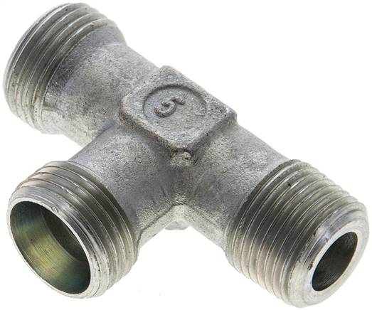 Partbase XLE 12 LR LE-Schneidringverschraubung R 3/8"-12 L (M18x1,5), ohne Mutter & Schneidring, Stahl verzinkt