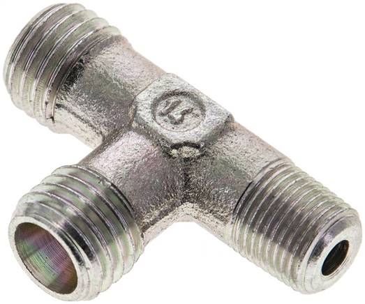 Partbase XLE 6 LR LE-Schneidringverschraubung R 1/8"-6 L (M12x1,5), ohne Mutter & Schneidring, Stahl verzinkt