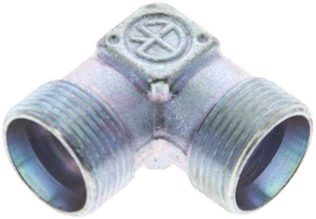 Partbase XW 12 LL Winkel-Schneidringverschraubung 12 LL (M16x1), ohne Mutter & Schneidring, Stahl verzinkt