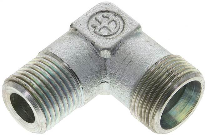 Partbase XWE 16 SR NPT Winkel-Schneidringverschraub. NPT 1/2"-16 S (M24x1,5), ohne Mutter & Schneidring, Stahl verzinkt
