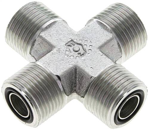 Partbase K 08 ORFS ORFS-Kreuz-Verschraubung UN 13/16"-16(AG)