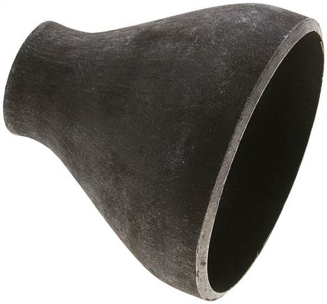 Partbase R114,336/48KST Reduzierstück 114,3x3,6mm - 48,3x2,6mm, P235GH-TC1 Stahl schwarz nahtlos