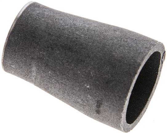 Partbase R26,923/21KST Reduzierstück 26,9x2,3mm - 21,3x2,0mm, P235GH-TC1 Stahl schwarz nahtlos