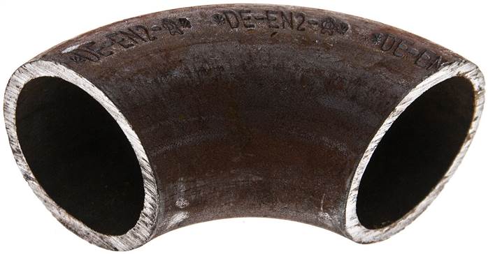 Partbase W3025ST Rohrbogen Typ3, 30,0x2,5mm, P235GH-TC1 Stahl schwarz, nahtlos, EN 10253 Typ A (DIN 2605)