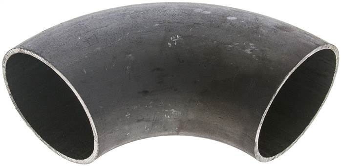 Partbase W76,129ST Rohrbogen Typ3, 76,1x2,9mm, P235GH-TC1 Stahl schwarz, nahtlos, EN 10253 Typ A (DIN 2605)